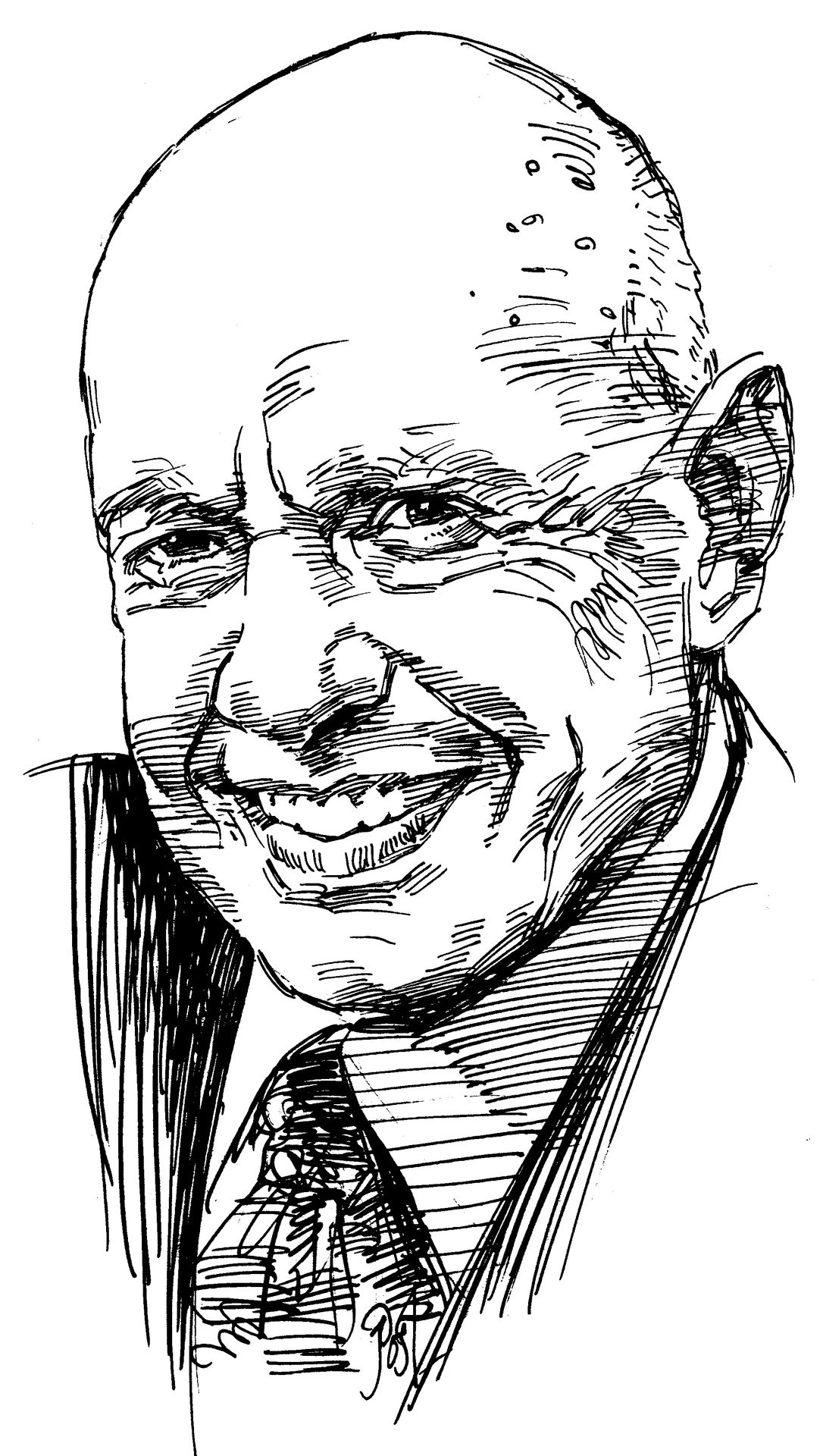 Stephen R. Covey_tekening_© Waldemar Post / Managementboek